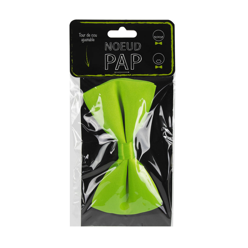 NOEUD PAPILLON VERT FLUO