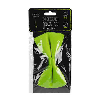 NOEUD PAPILLON VERT FLUO