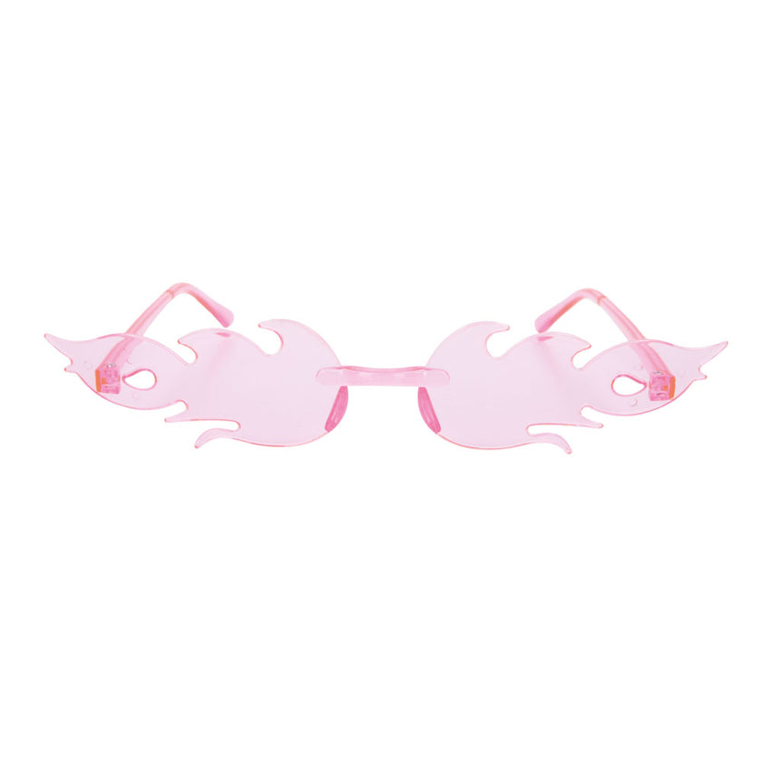 LUNETTES FLAMMES ROSE