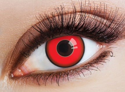 lentilles de contact diable sorcière rouge 12 mois