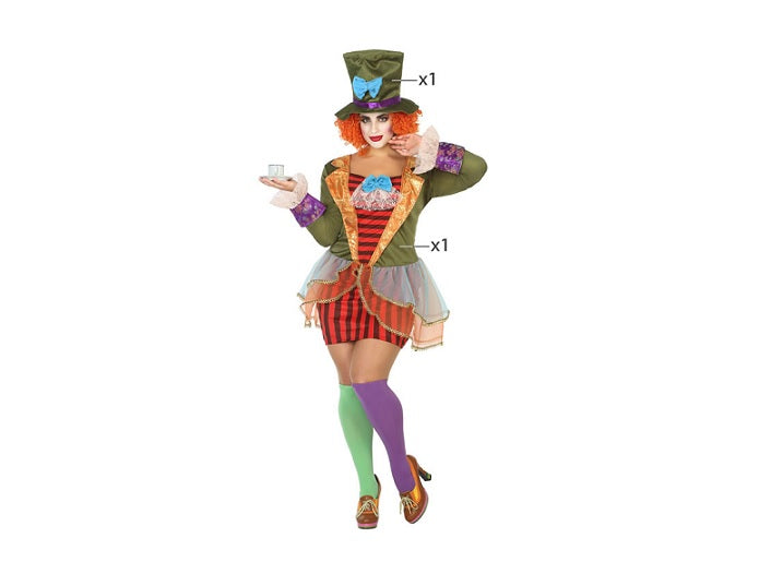 déguisement de chapelière folle 2pcs femme taille m/l