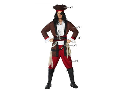 déguisement pirate 5pcs homme taille m/l