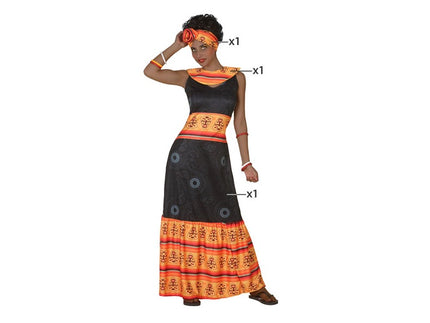 déguisement d''africaine 3pcs femme taille xs/s