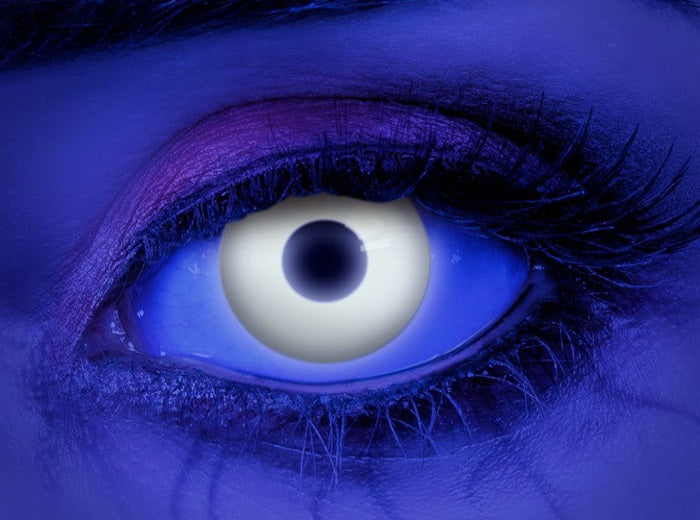 lentilles de contact uv neon fluo blanc 12 mois