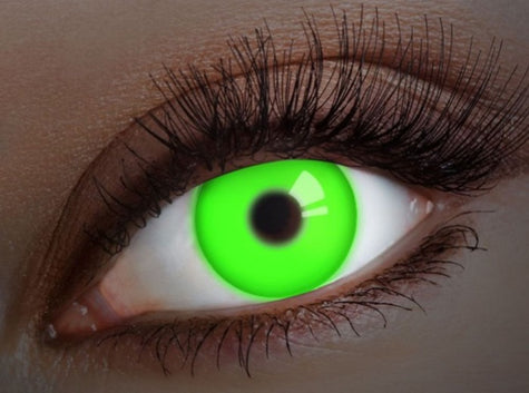 lentilles de contact uv fluo vert 12 mois