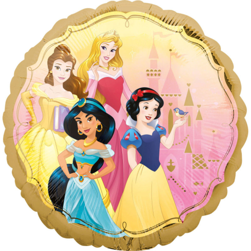Ballon Aluminium Rond Disney Princesses 18'' - Amscan