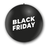 1 ballon 3' noir imprimé Black Friday SENS AIR