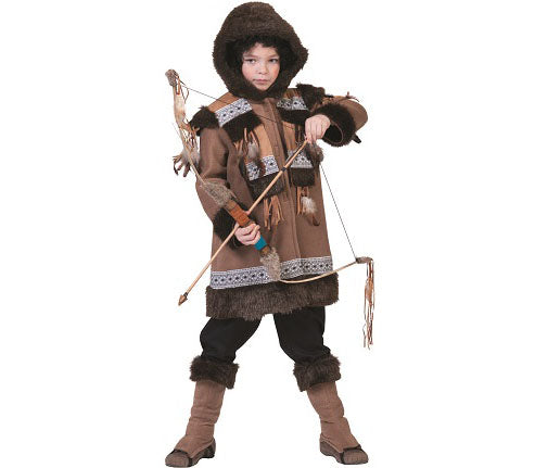 déguisement enfant d''esquimau brun taille 164