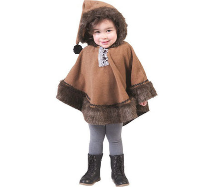 déguisement enfant d''esquimau brun taille unique