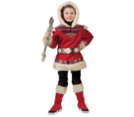 déguisement enfant d''esquimau rouge taille 116