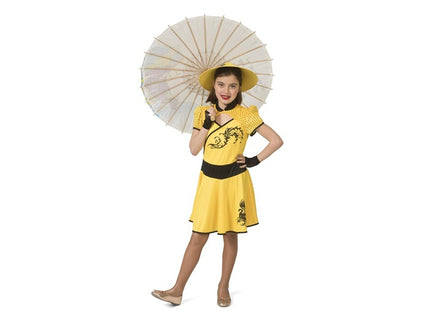 déguisement de chinoise jaune enfant taille 128cm