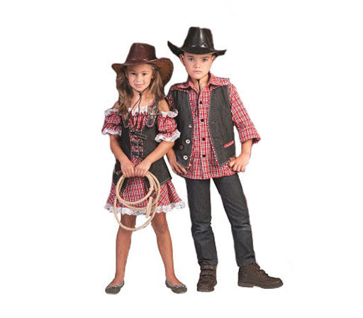 gilet de cowboy noir enfant taille 116cm
