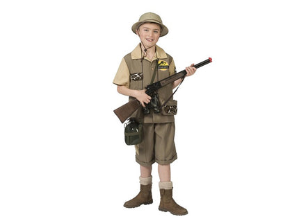 déguisement de chasseur safari marron 2pcs enfant taille 116cm