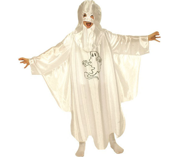 déguisement de fantôme avec cagoule enfant taille 116cm