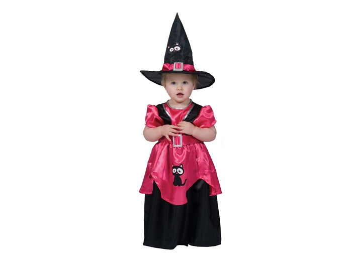 déguisement de sorcière rose noir enfant taille 104