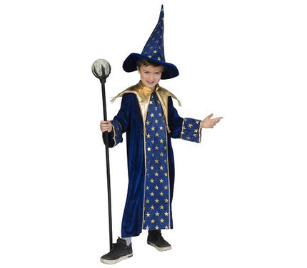 déguisement de magicien bleu enfant taille 164cm