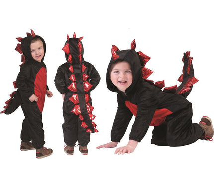 déguisement de dragon noir enfant taille 92