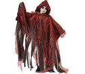 cape de vampire rouge enfant avec capuche