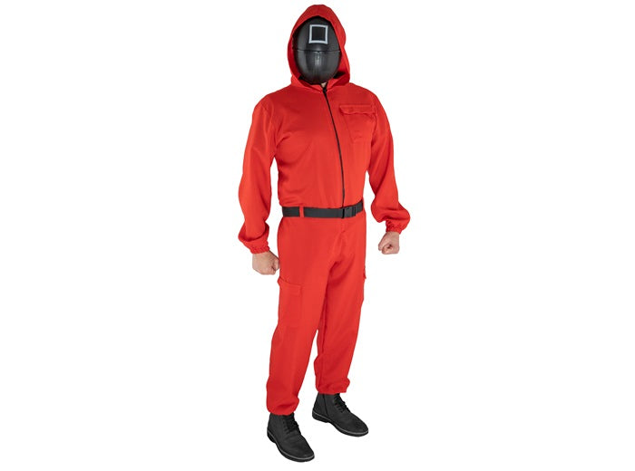 combinaison rouge avec masque enfant taille 140cm