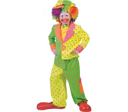 déguisement de clown fluo garçon 116cm