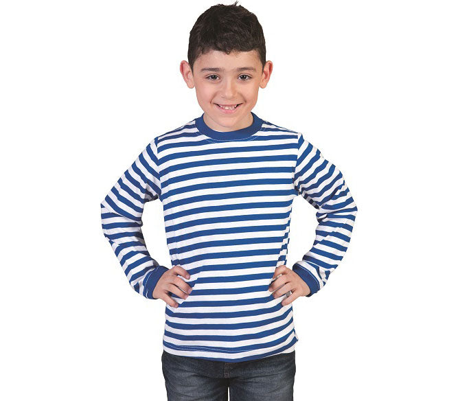 marinière bleu et blanc garçon taille 128cm