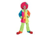 déguisement de clown multicolore garçon 3pcs taille 140cm