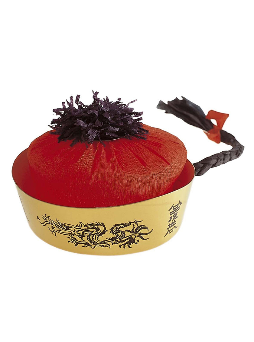 Chapeau en papier chinois avec tresse