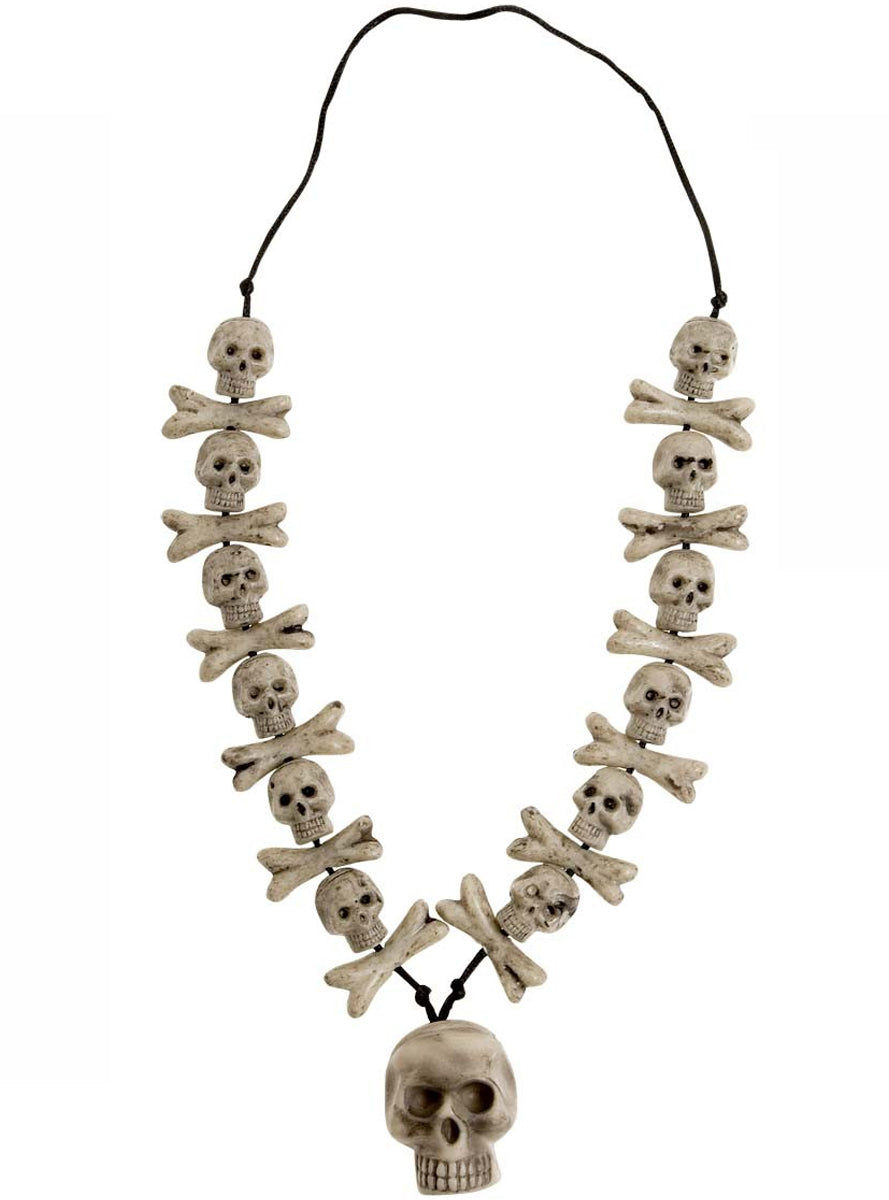 Pendentif tête de mort de os