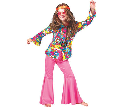 pantalon rose hippie pour enfant taille 140