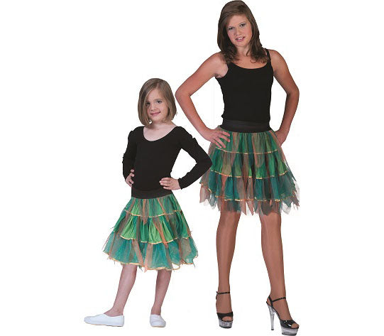 jupe tutu volante vert et or fille taille unique