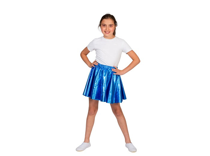 jupe disco lamée bleu enfant taille unique