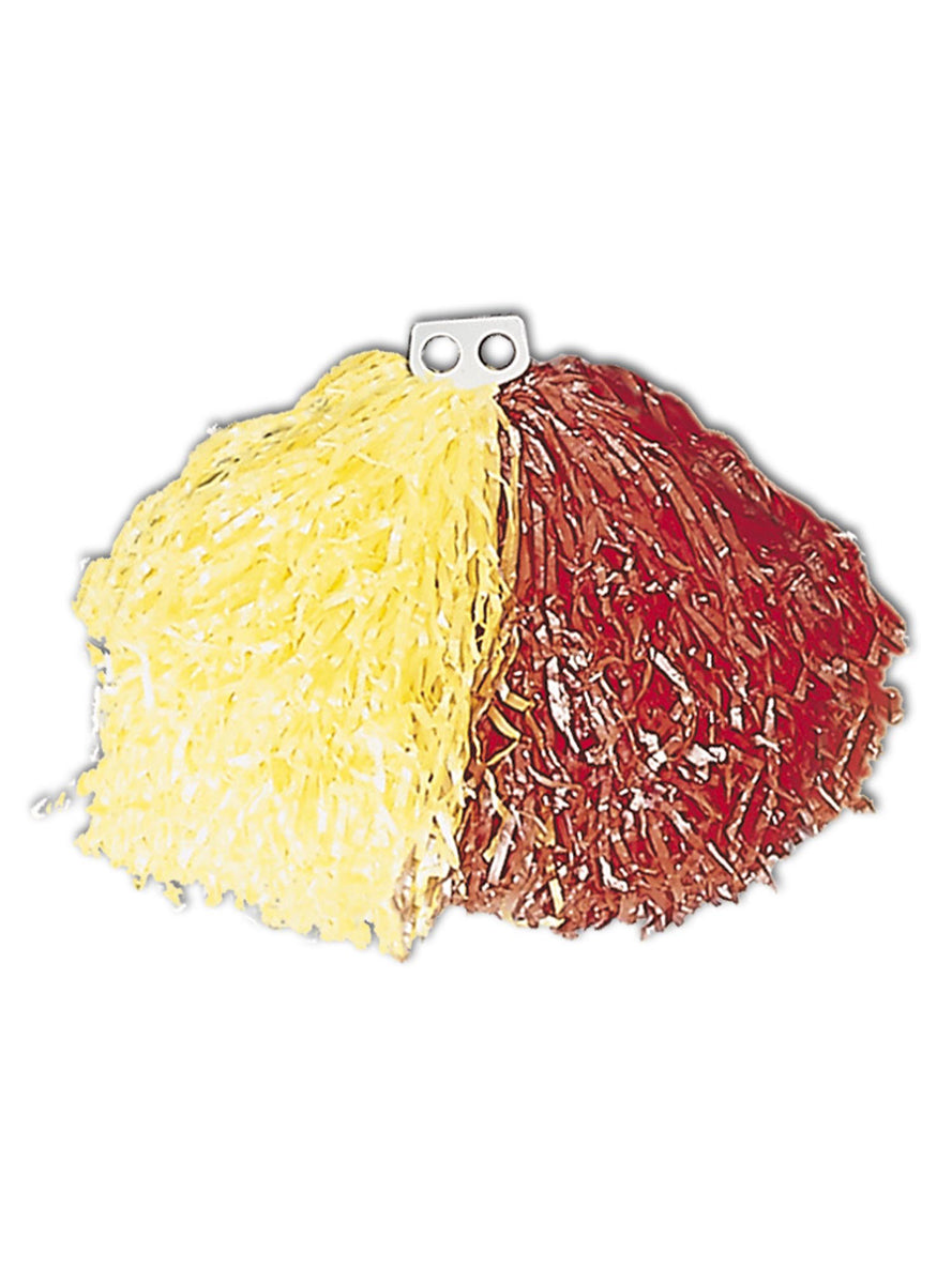 Pompon jaune et rouge
