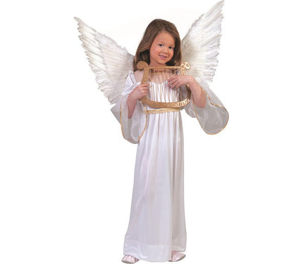 robe d''ange avec finitions dorées fille taille 116cm