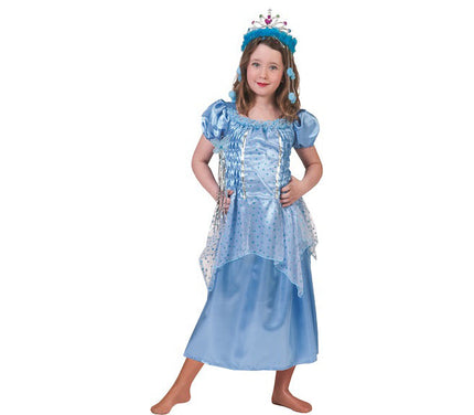 robe de princesse avec étoiles bleu fille taille 128cm