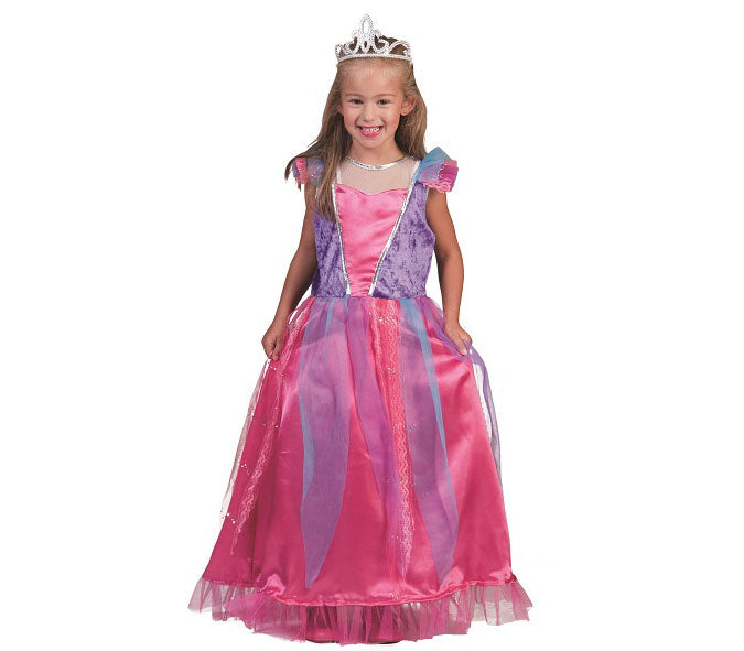 robe de princesse rose & violet fille taille 128cm