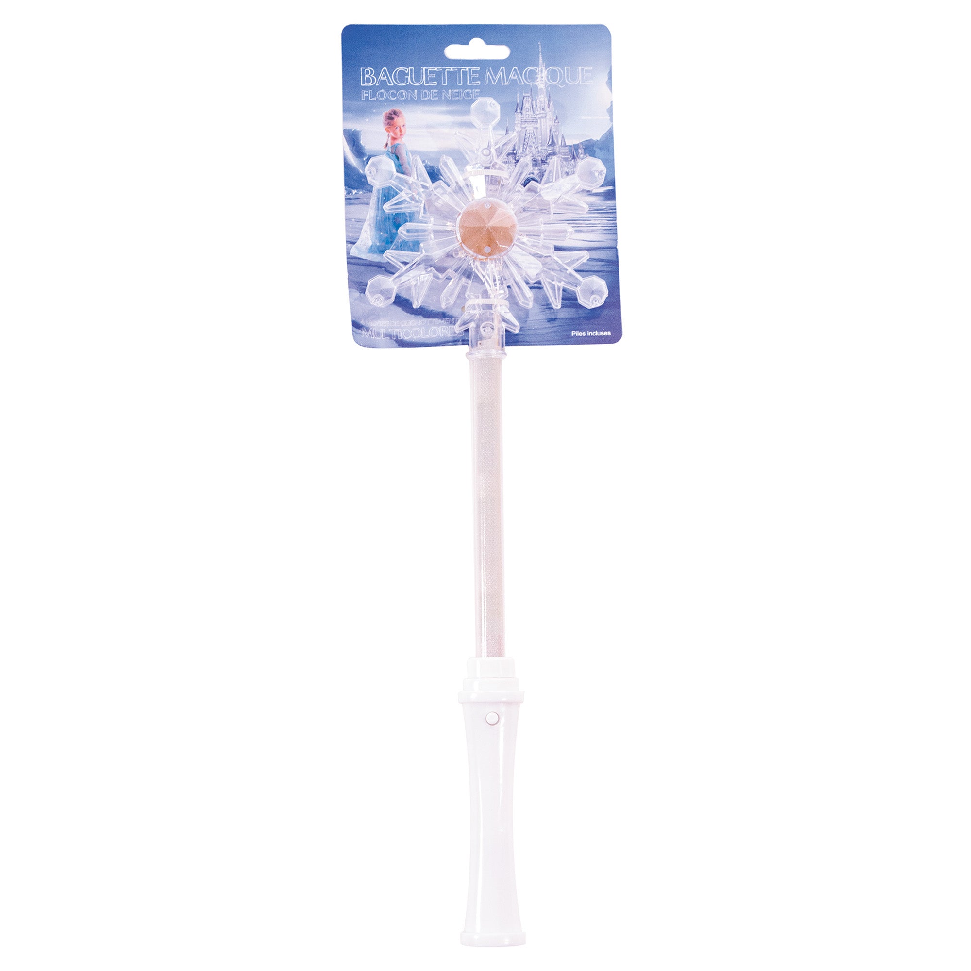 BAGUETTE MAGIQUE FLOCON DE NEIGE 38CM