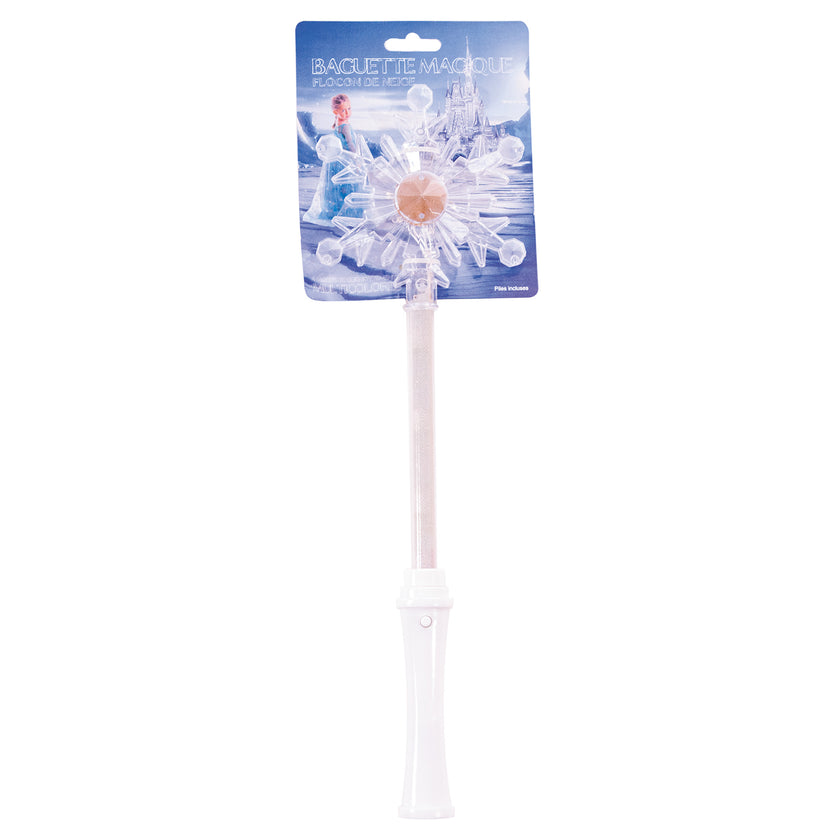 BAGUETTE MAGIQUE FLOCON DE NEIGE 38CM