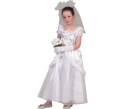 déguisement de jeune mariée fille taille 104cm