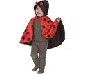 cape coccinelle avec capuche pour enfant taille unique