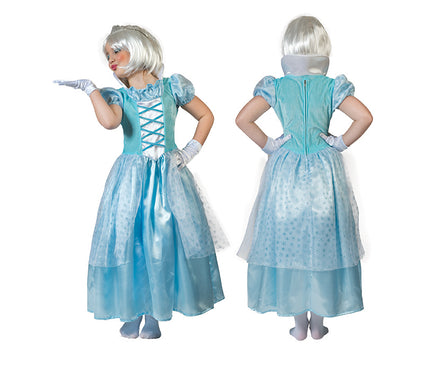 déguisement de reine des glaces bleu taille 104cm