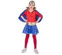 déguisement super girl enfant 3pcs taille 116cm