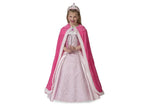 cape princesse reine rose pour enfant taille unique