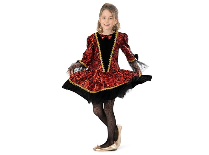 déguisement baroque burchard rouge fille