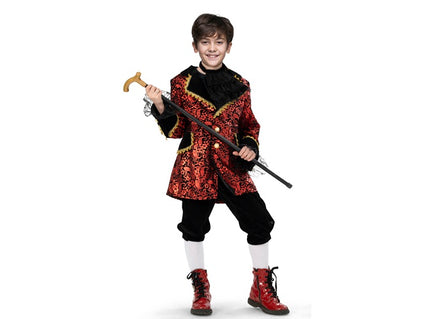 déguisement baroque burchard rouge garçon 3pcs