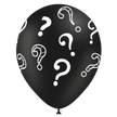 8 ballons HG112 noir imprimé POINT D'INTERROGATION