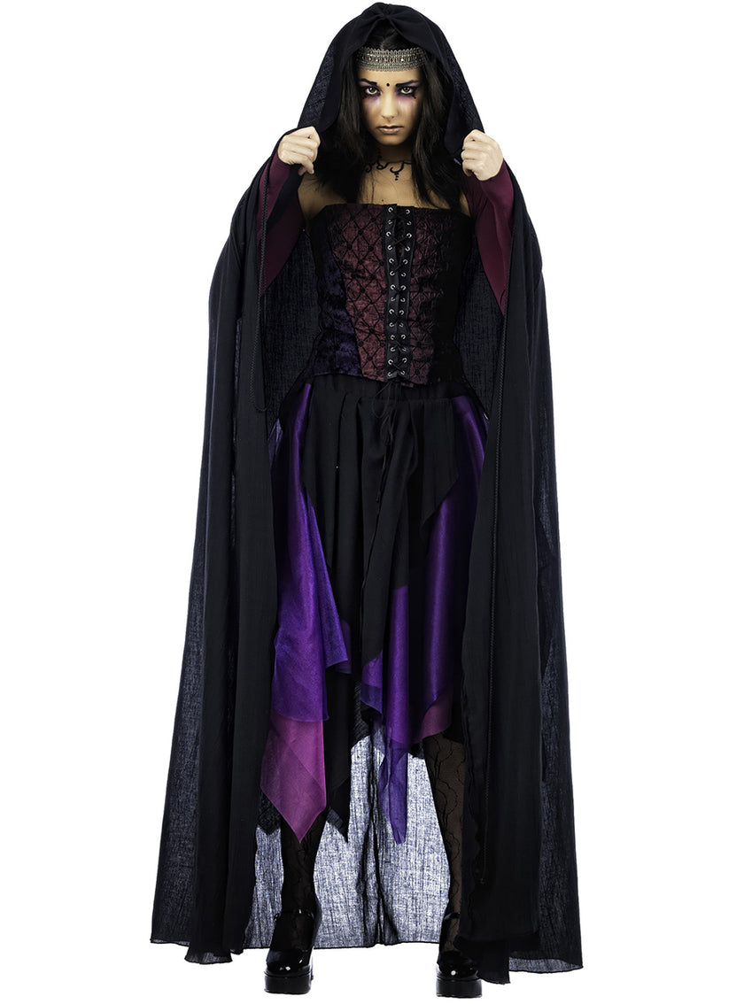 Cape noire de sorcière femme