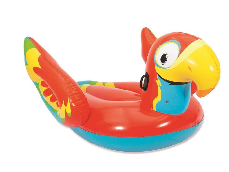 perroquet géant gonflable chevauchable avec poignées 2.03x1.32m