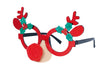 lunettes gag renne rouge avec nez cornes et oreilles adulte