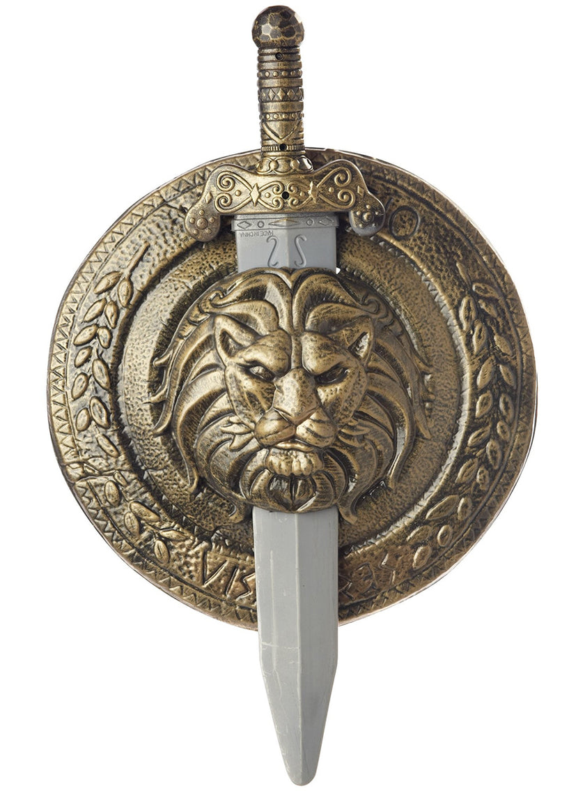 Bouclier et épée de combat Gladiateur