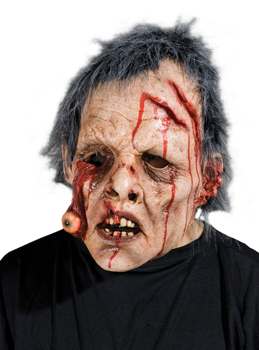 Masque Zombie avec oeil sanglant sorti de l'orbit adulte